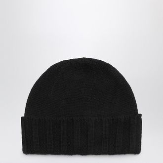 Drumohr Black Cashmere Beret