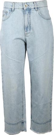 Blumarine Cropped Jeans - Dames - Cropped Jeans - Blauw - XS - Katoen - Jeans
