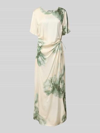 Mbym mbyM Maxikleid in Wickel-Optik mit Schn&uuml;rung Modell Kylar in Beige, Gr&ouml;&szlig;e XL