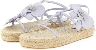 Zimmermann Womens Purple Cowhide Flat Sandals
