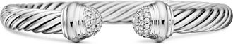 David Yurman Bracciale Classic Cable in argento sterling con diamanti (7mm)