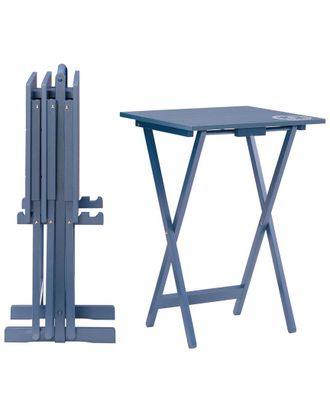 Linon Compass Tray Table Set