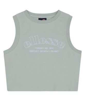 Ellesse Crop-Top ELLESSE BRIXEN CROP VEST, Damen, Gr. 38 (10), gr&uuml;n (light gr&uuml;n), Obermaterial: 95% Baumwolle, 5% Elasthan, Tops Crop-Top
