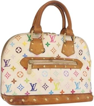 Louis Vuitton Pre-owned Handbags, female, White, Size: ONE SIZE Pre-owned Vintage Monogram Multicolor Hand Bag