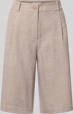 Only Regular Fit Bermudas mit Bundfalte Modell LINDA in Sand Melange, Gr&ouml;&szlig;e 34