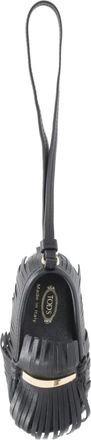 Tod's Fringed Loafer Sleutelhanger - Dames - Sleutelhangers & Tashangers - Zwart - ONE Size - Leer - Accessoires