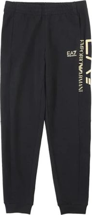 Emporio Armani Zwarte Slim Fit Broek - Heren - Sweatpants - Zwart - 3XL - Broeken