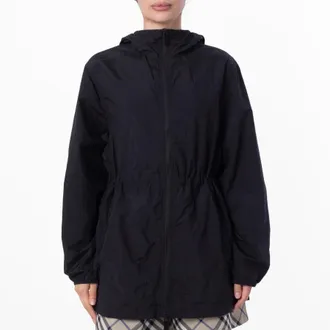 Burberry Nylon Hooded Jacket, Size Medium