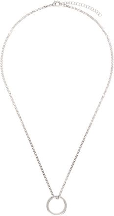 【関税&送料込】Maison Margiela Collana Con Anello Numerico MAISON MARGIELA - COLLANA CON ANELLO NUMERICO IN ARGENTO