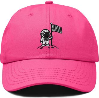 Dalix Moon Mission Dad Cap in Hot Pink at Nordstrom