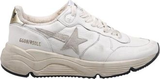 Golden Goose Running Sole Nappa Upper Nylon Tongue Suede Star Mirror Heel - female - Golden Goose - Sneakers - White - 3 UK - Shoes