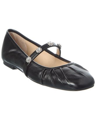 Stuart Weitzman Justina Leather Mary Jane Ballet Flat
