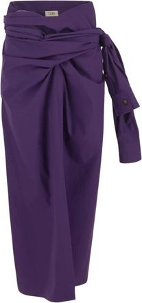 Quira Maxi Kleedjes - Dames - Maxi Rokken - Paars - 2XS - Katoen - Rokken