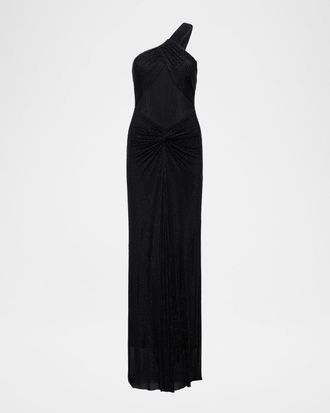 Bcbgmaxazria Twist Hot-Fix One-Shoulder Gown
