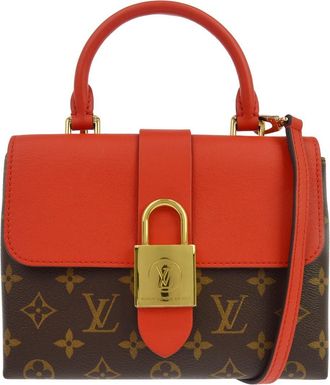 Louis Vuitton Locky Monogram Canvas With Leather Brown Canvas Handbag (Pre-Owned)
