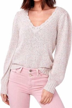 Paige Alicia Pullover Sweater In Ivory Multi