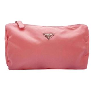 Prada Pre-owned Clutches, female, Pink, Size: ONE SIZE Pre-owned Vintage Pouch