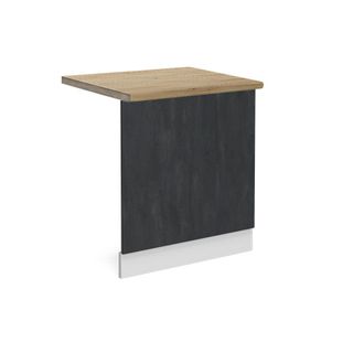 Vicco Panel Frontal R-line, Hormig&oacute;n Negro, 60 Cm Et Roble Vicco