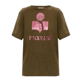 Isabel Marant T-Shirts, female, Green, XS, Zewel T-Shirt
