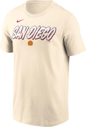Nike San Diego Padres City Connect Wordmark Nike Mens MLB T-Shirt in Brown | N19915APYP-APT