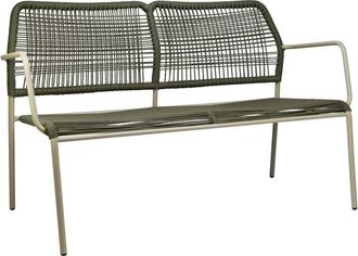 Global Interiors Design 2-Sitzer Gartenbank Twist - Grün