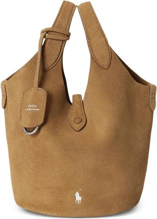 Ralph Lauren Polo Play Suede Small Tote & Crossbody