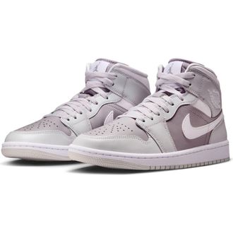 Nike Jordan Air Jordan 1 Mid Sneaker in Photon Dust/White/Atmosphere at Nordstrom Rack, Size 8.5