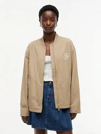 Tommy Hilfiger Cazadora bomber de sarga con aplicaci&oacute;n de logo