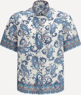 Etro Camicia in cotone con motivo floreale Man L