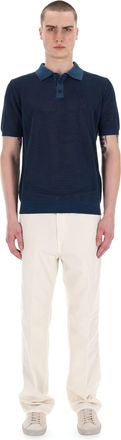 Roberto Collina Open Stitch Cotton Polo