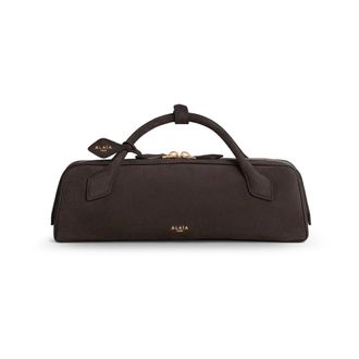 Alaia Le Teckel Medium - Dames - Handtassen - Bruin - ONE Size - Leer - Tassen