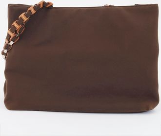Ferragamo Brown Nylon Tote Bag (Pre-Owned)