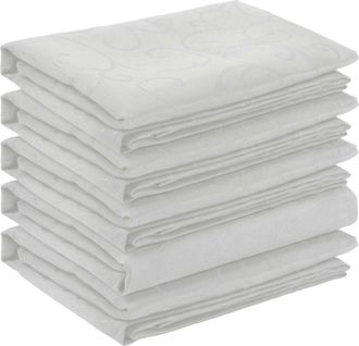 vidaXL Tela Para Mesa 5 Uds. Rectangular Blanco 110 X 140 Cm Vidaxl