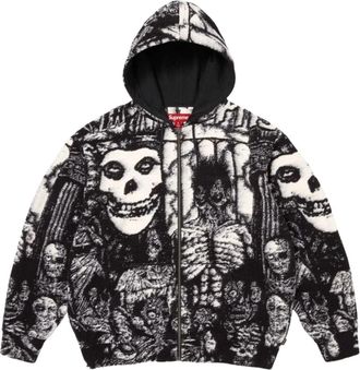 SUPREME x The Misfits SS26 Zip Up Hooded Sweater Black SUP-SS26-153-BLK