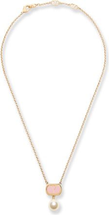 Valentino Garavani Ovalette Metal Necklace-Donna