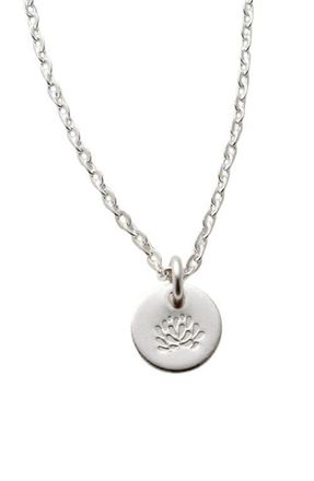 Made by Mary November Birth Flower Necklace in Silver at Nordstrom, Size Medium