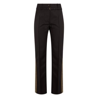 Dries Van Noten Pantaloni dritti in lana - - Trousers - Donna - Marrone - L