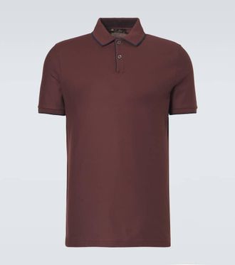 Loro Piana Brentwood cotton-blend piqu&eacute; polo shirt