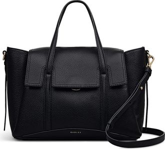 Radley London The Chancery Medium Flapover Satchel Bag in Black at Nordstrom