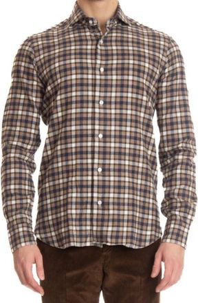 Barba Blouses & Shirts - Heren - Casual Overhemden - Veelkleurig - M - Katoen - Overhemden