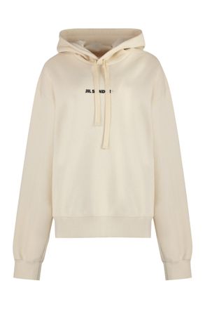 Jil Sander Logo Cotton Hoodie