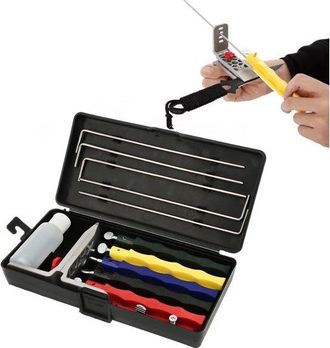 OEM Afilador De Cuchillos Profesional, Juego De Afiladores De Cuchillos De &Aacute;ngulo Fijo, Juego De 5 Piedras, Sistema De Afilado De Cuchillos De Cocina