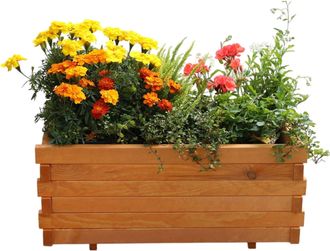 Promadino Pflanzkübel »Lucca« mit Pflanzfolie, BxTxH: 69x39x29,5 cm