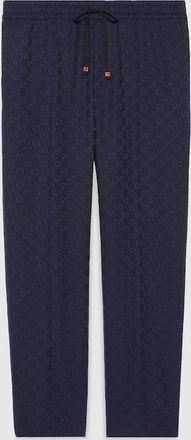 Gucci GG Cotton Canvas Pant, Size 44, Blue, Ready-to-wear