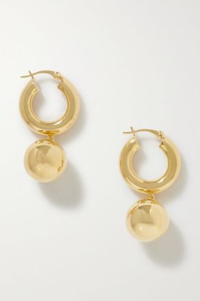 LIÉ STUDIO Orecchini A Cerchio Con Finitura Oro The Marie