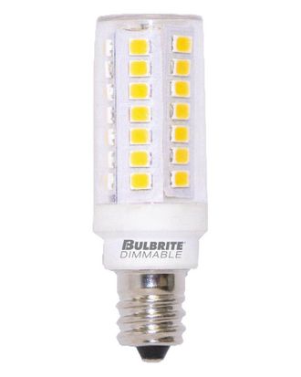 Bulbrite Discontinued Bulbrite 5-Watt T6 Led Light Bulb, Dimmable 550 Lumen E12 Base, 2-Pack