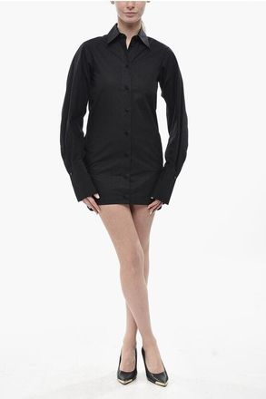 The Attico Poplin Shirtdress with Ton-on-Ton Logo size 36