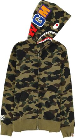 A Bathing Ape Shark Camouflage Cotton Zip-Up Hoodie