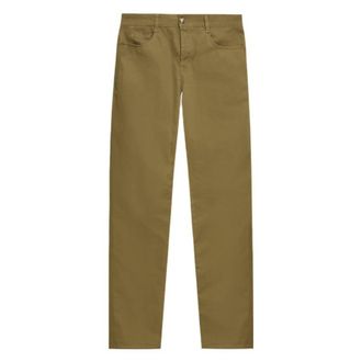 Saint Laurent Relaxed Slim Cotton Pants, Waist Size 31