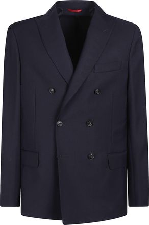 Fay Deconstructed Double-breasted Jacket